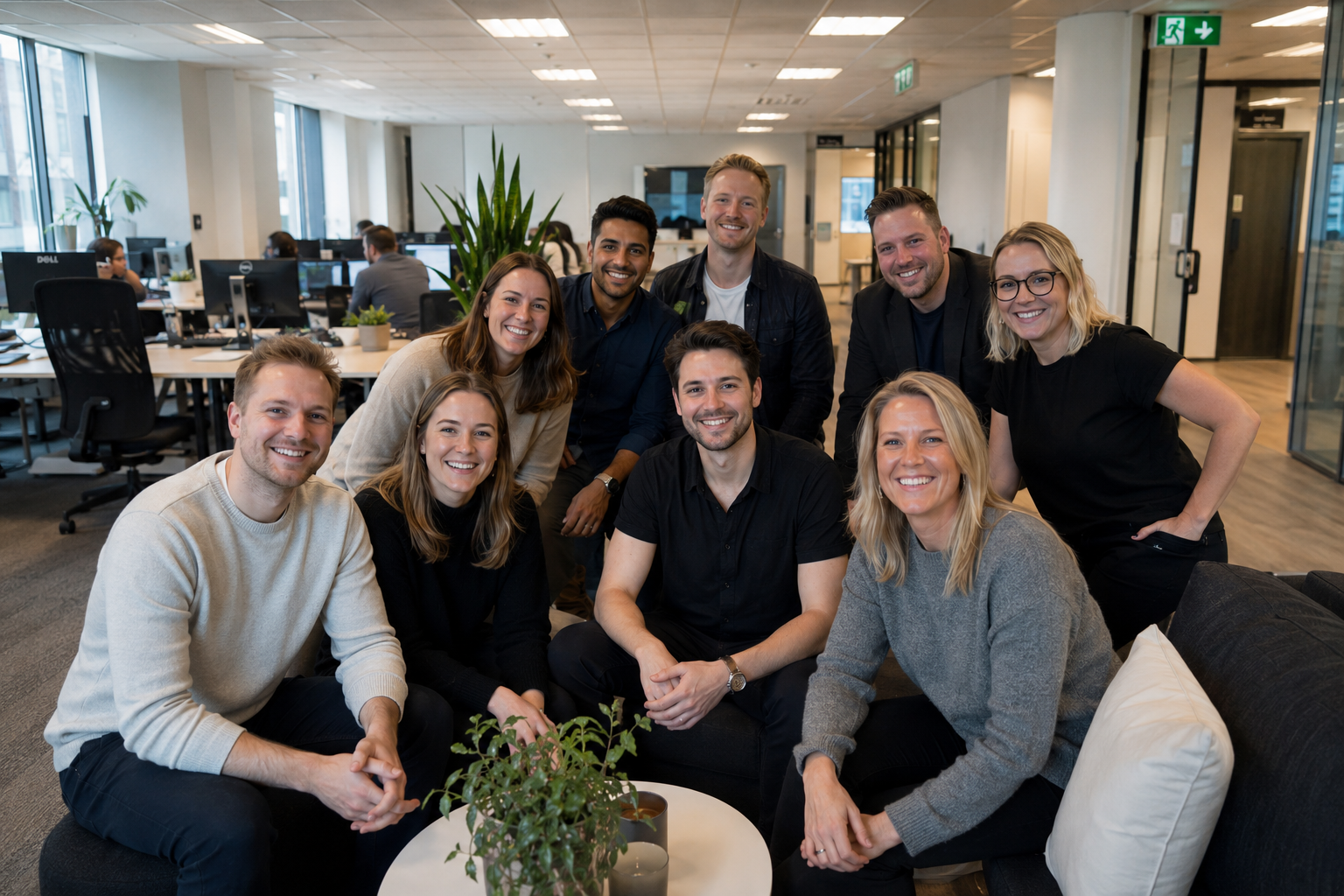 Teamet på Smart Heminstallationers kontor i Stockholm